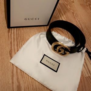 Black Gucci Belt